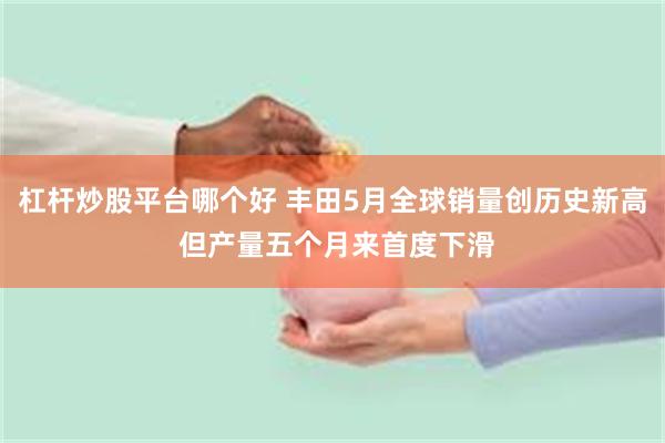 杠杆炒股平台哪个好 丰田5月全球销量创历史新高 但产量五个月来首度下滑