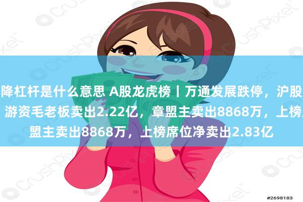 降杠杆是什么意思 A股龙虎榜丨万通发展跌停，沪股通净买入1711万，游资毛老板卖出2.22亿，章盟主卖出8868万，上榜席位净卖出2.83亿